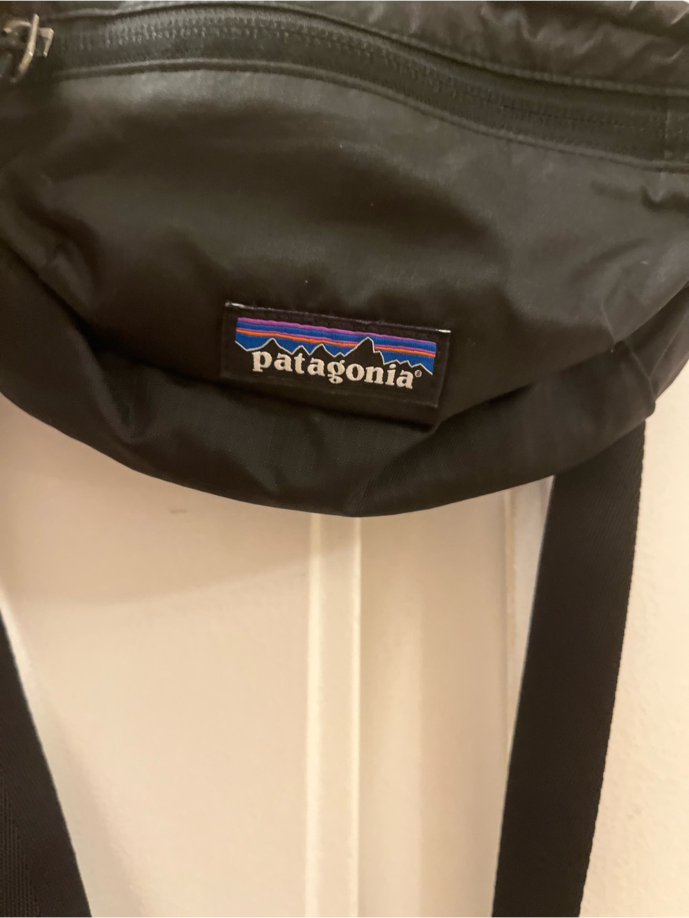 Patagonia Black Waist Fanny Pack with Logo Patch - Picture 3 of 4